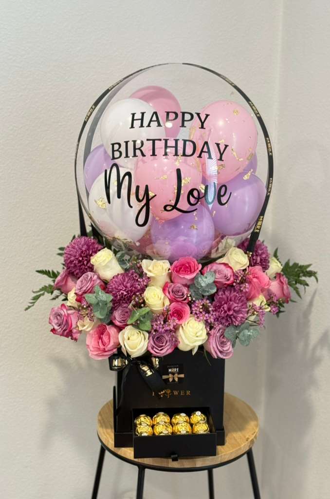 Luxury Bloom - Hot air Balloon box