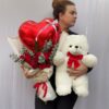 V-Day Floral and Fun Balloon Bouquet - Image 3