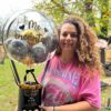Hot Air Balloon | Gold & Black  | Soap roses - Image 2