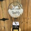 Hot Air Balloon with Soap roses-WHITE