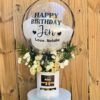 Hot Air Balloon | White flowers - Image 2