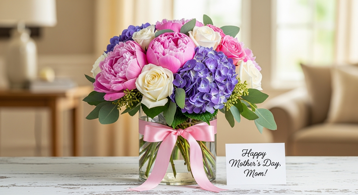 beautifully arranged floral gift
