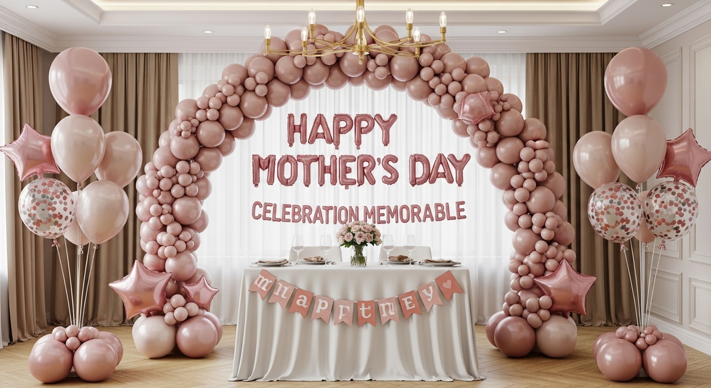 Mother’s Day balloon decorations