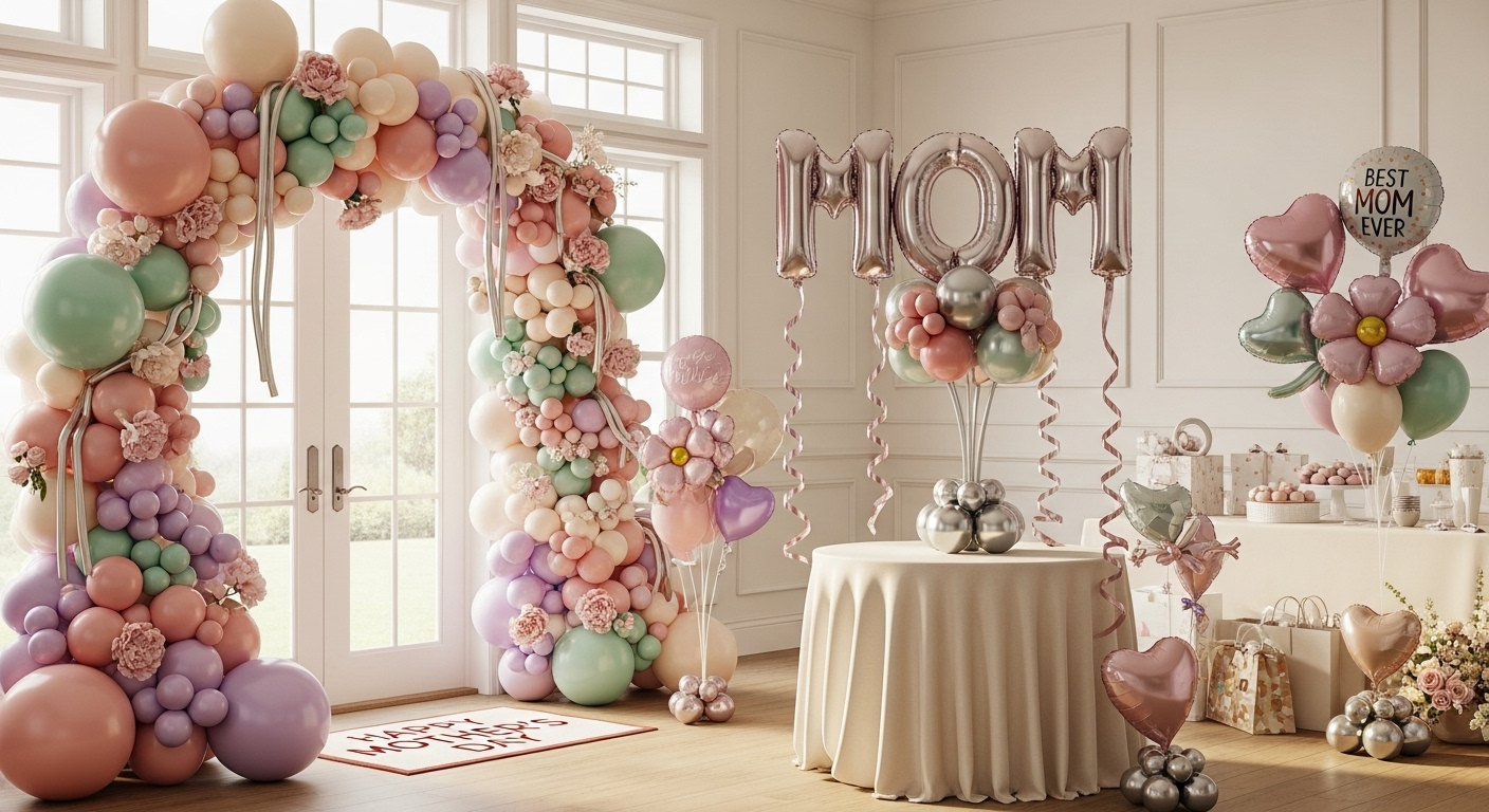 Balloon Decorations for Mother’s Day Celebrations