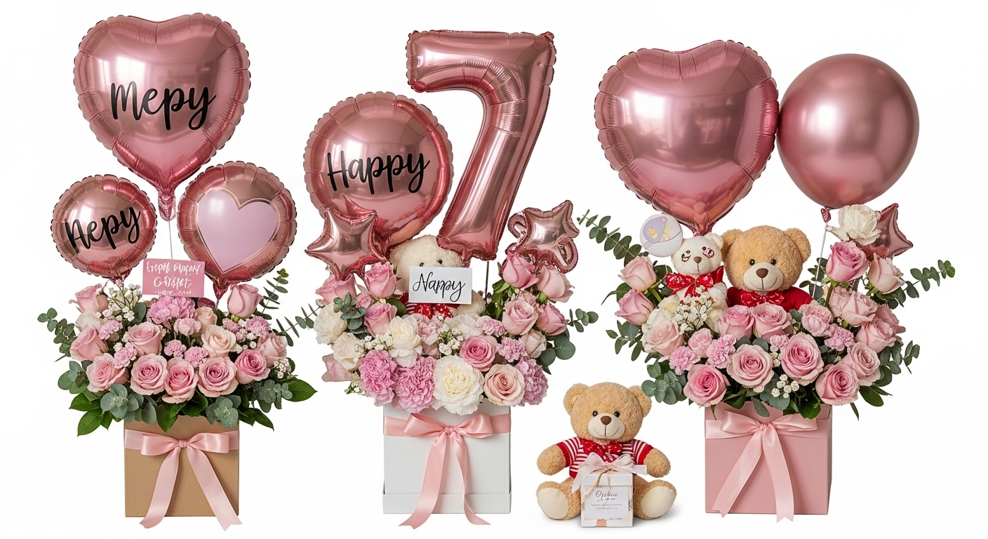 flowers or a gift box